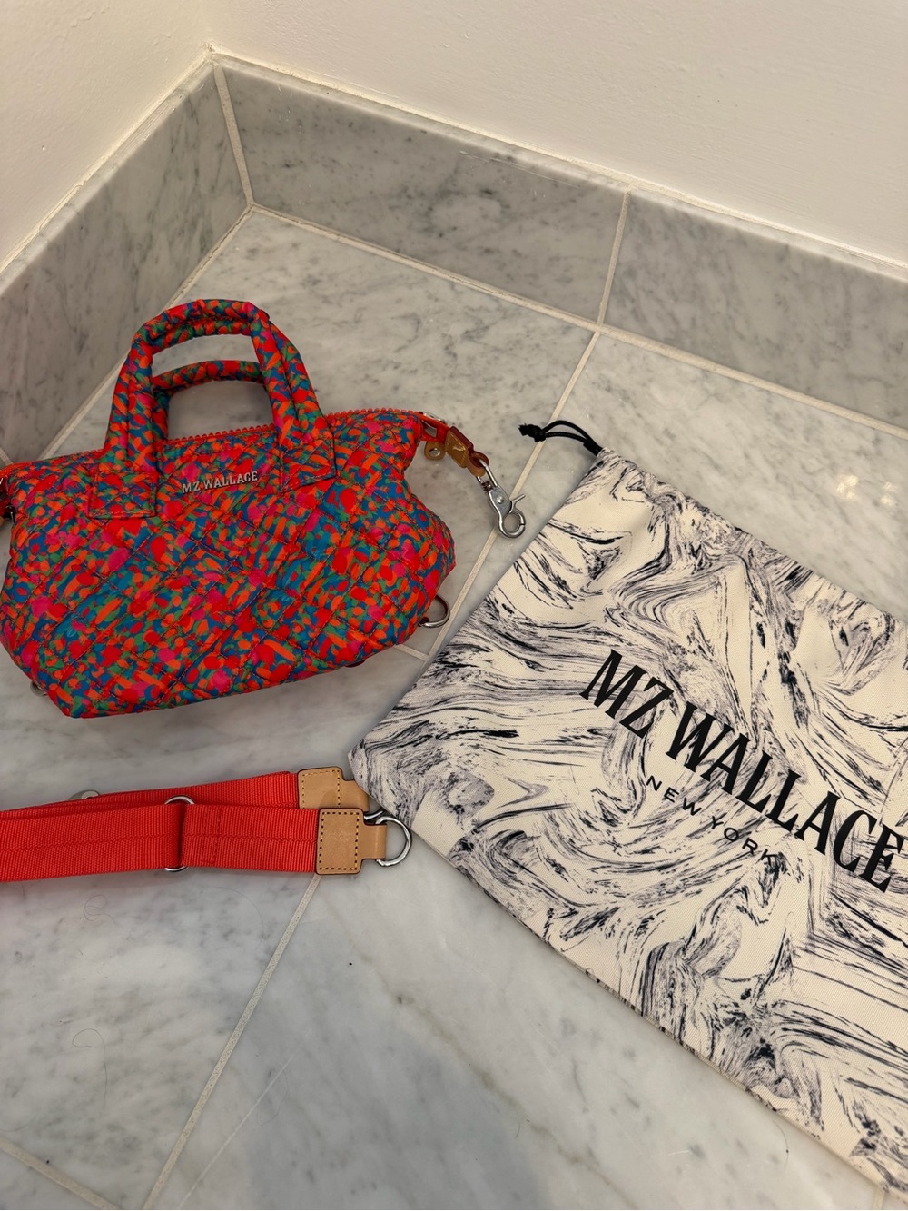 MZ Wallace Poppy Print Micro Sutton - Picture 10 of 14